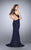 La Femme - 24451 Urbane Lace Illusion Long Mermaid Evening Gown Special Occasion Dress