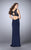 La Femme - 24484 Sleeveless Lace Bodice Jersey Long Prom Dress Special Occasion Dress