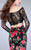 La Femme - 24522 Sultry Off The Shoulder Laced Two-piece Floral Mermaid Dress Special Occasion Dress