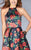 La Femme - 24620 Sweet Floral High Neck Short Dress Special Occasion Dress