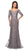 La Femme - 24866SC Elbow Length Sleeve Embroidered Sheer Overlay Evening Gown CCSALE