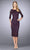 La Femme - 24875 Lace Tea Length Dress Special Occasion Dress 0 / Plum