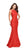 La Femme - 24903 Sleeveless Jewel Back Lace Mermaid Gown Special Occasion Dress 00 / Poppy Red