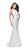 La Femme - 24903 Sleeveless Jewel Back Lace Mermaid Gown Special Occasion Dress 00 / White