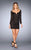 La Femme - 25038 Lace Deep Sweetheart Neck Sheath Dress Special Occasion Dress 00 / Black