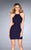 La Femme - 25058 Halter Cocktail Dress with Back Cut Outs Special Occasion Dress