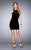 La Femme - 25091 High Halter Neck Sheath Dress Special Occasion Dress 00 / Black