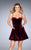 La Femme - 25108 Sweetheart Velvet A-line Dress Special Occasion Dress 00 / Wine