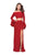 La Femme - 25261 Flounce Sleeve Off Shoulder Two-Piece Jersey Gown Special Occasion Dress 00 / Red