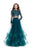 La Femme - 25300 Two-Piece Illusion Appliqued Bodice Tulle Gown Special Occasion Dress