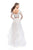 La Femme - 25300 Two-Piece Illusion Appliqued Bodice Tulle Gown Special Occasion Dress