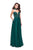La Femme - 25450 Choker Accented Plunging Lace Bodice Gown Special Occasion Dress
