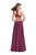 La Femme - 25450 Choker Accented Plunging Lace Bodice Gown Special Occasion Dress