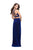 La Femme - 25464 Strappy Two Piece Fitted Slit Dress Special Occasion Dress