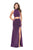 La Femme - 25604 Two-Piece High Neck Cutout Jersey Gown Special Occasion Dress 00 / Light Purple