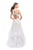 La Femme - 25671 High Halter Lace Bodice Tiered Tulle Gown Special Occasion Dress