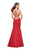 La Femme - 25763 Beaded Strappy Halter Mermaid Dress Special Occasion Dress