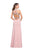 La Femme - 25767 Beaded High Halter Jersey Sheath Dress Special Occasion Dress