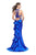 La Femme - 25838 Sleeveless High Halter Ruffled Mermaid Gown Special Occasion Dress