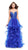 La Femme - 25857 Beaded Lace Deep Sweetheart A-line Dress Special Occasion Dress 00 / Sapphire Blue