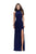 La Femme - 26004 High Neck Sheer Beaded Open Back Jersey Dress Special Occasion Dress