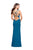 La Femme - 26023 Strappy Deep V-neck  Sheath Dress Special Occasion Dress