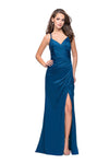 La Femme - 26036 V-neckline Strappy Open Back Fitted Gown Special Occasion Dress4