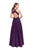 La Femme - 26073 Sparkling Mikado Halter A-line Gown Special Occasion Dress