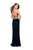 La Femme - 26115 Two Piece Halter Lace Velvet Evening Dress Special Occasion Dress
