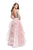 La Femme - 26223 Metallic Beaded Plunging Bodice Tulle Ballgown Special Occasion Dress