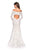 La Femme - 26393 Long Sleeve Off Shoulder Lace Trumpet Gown Special Occasion Dress
