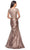La Femme - 26404 Lace Bateau Ruched Trumpet Dress Special Occasion Dress