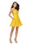 La Femme - 26616 Deep Scoop Back All Over Lace Short Dress Homecoming Dresses 00 / Yellow