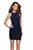 La Femme - 26789 Rhinestone Accented Velvet Sheath Dress Special Occasion Dress