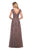 La Femme - 26942  V Neck Floral Lace Appliqued A-Line Tulle Gown Mother of the Bride Dresses