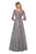 La Femme - 26959 Floral Embroidered V-Neck A-Line Dress Special Occasion Dress