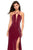 La Femme - 26963 Strappy Halter Cutouts Gown with Slit Special Occasion Dress