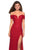La Femme - 26998 Off-Shoulder Mermaid Gown with Slit Special Occasion Dress