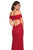 La Femme - 26998 Off-Shoulder Mermaid Gown with Slit Special Occasion Dress