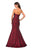 La Femme - 27149 Long Strapless Floral Jacquard Trumpet Gown Special Occasion Dress