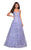 La Femme - 27199 Sparkling Sequin Sleeveless A-Line Dress Special Occasion Dress 0 / Lilac Mist