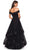 La Femme - 27224 Off-Shoulder Pleated A-Line Gown Prom Dresses