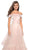 La Femme - 27224 Off-Shoulder Pleated A-Line Gown Prom Dresses