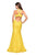 La Femme - 27484 Jewel-Sprinkled Square Neck Trumpet Gown Special Occasion Dress