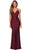 La Femme - 27501 Ruched Sweetheart Jersey Trumpet Dress Evening Dresses 00 / Dark Berry