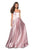 La Femme - 27506 Strapless Sweetheart Metallic Empire Gown Prom Dresses 00 / Rose Gold