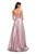 La Femme - 27506 Strapless Sweetheart Metallic Empire Gown Prom Dresses