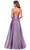 La Femme - 27515 Strapless Sweetheart Metallic Chiffon Prom Dress Bridesmaid Dresses