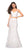 La Femme - 27589 Two Piece Lace Stretch Jersey Mermaid Dress Evening Dresses 00 / White