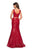 La Femme - 27590 Fully Sequined Deep V-neck Trumpet Dress Special Occasion Dress
